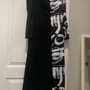 Black and White Graphic Dress